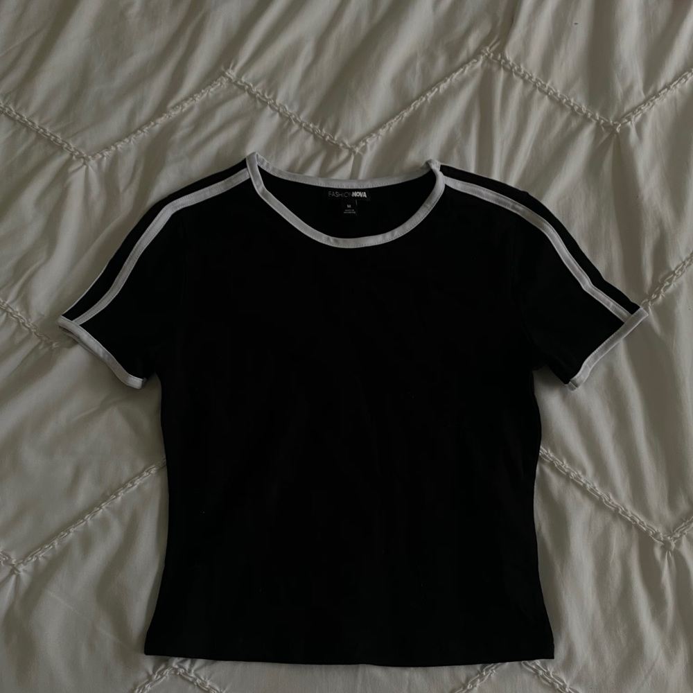 Black crop top